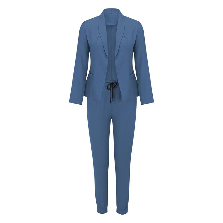 Casual two-piece set with tie belt – Liora