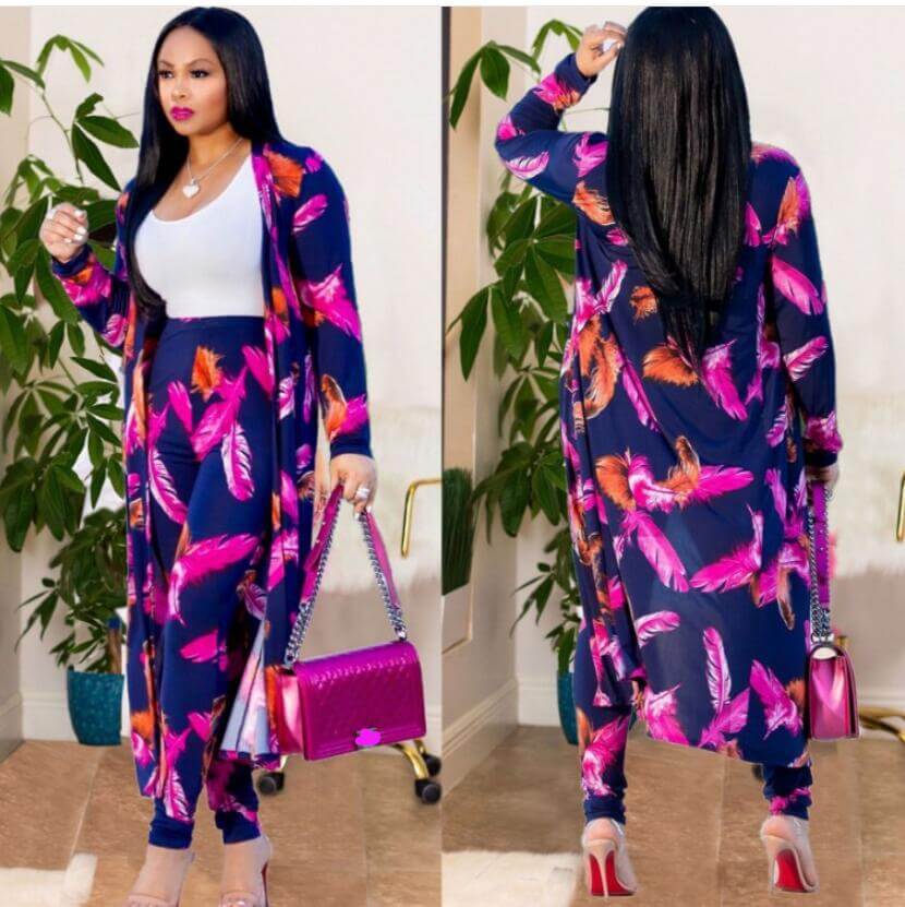 Ladies' Kimono Set with Trousers – Yasmin