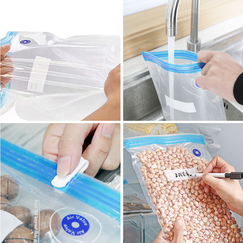 10 Reusable Vacuum Sealer Bags - FreshGuard-Medium-Nora Luxe