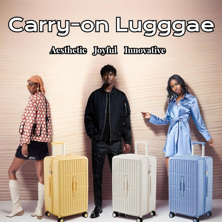 Airline-Approved 20" (50.8 cm) Carry-On Luggage with 3:7 Split & Triple-Layer PC Shell