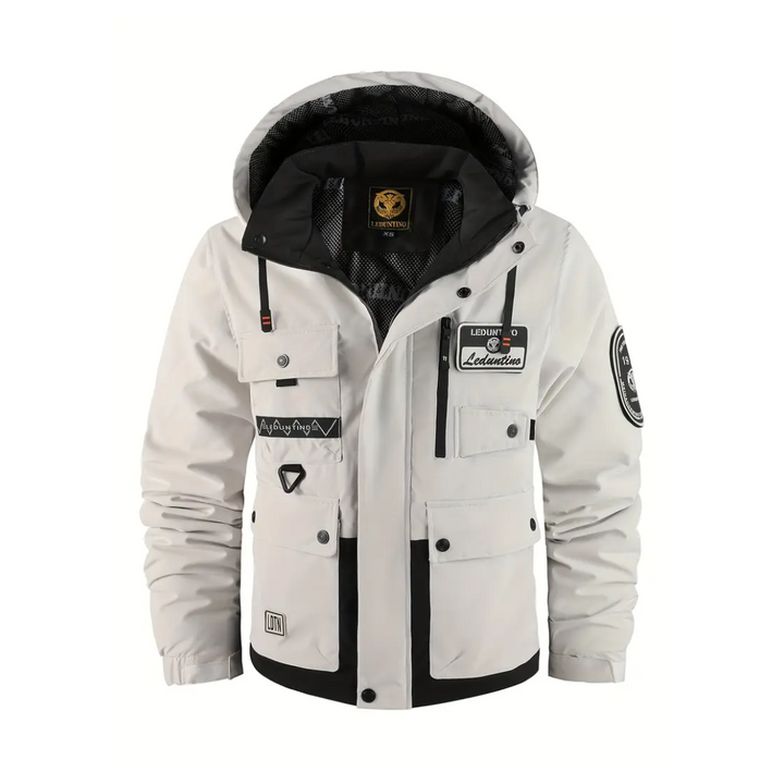 Men's outdoor jacket padded with a removable hood – Henrik