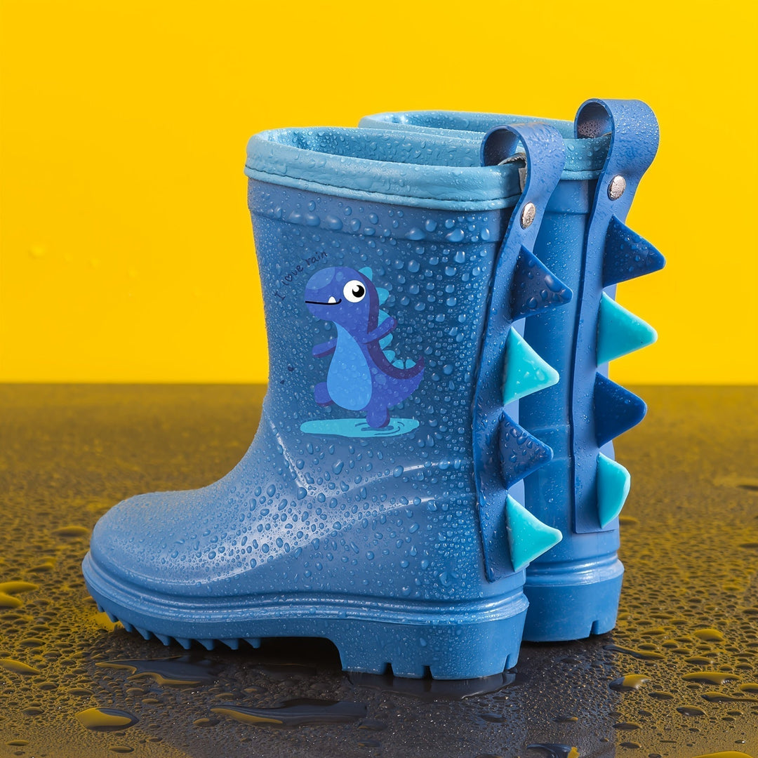 Colourful children's rubber boots with animal motifs - Leo