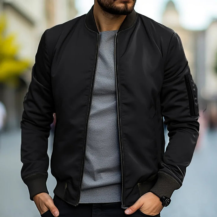 Men's bomber jacket with arm pocket – Jaron autumn edition