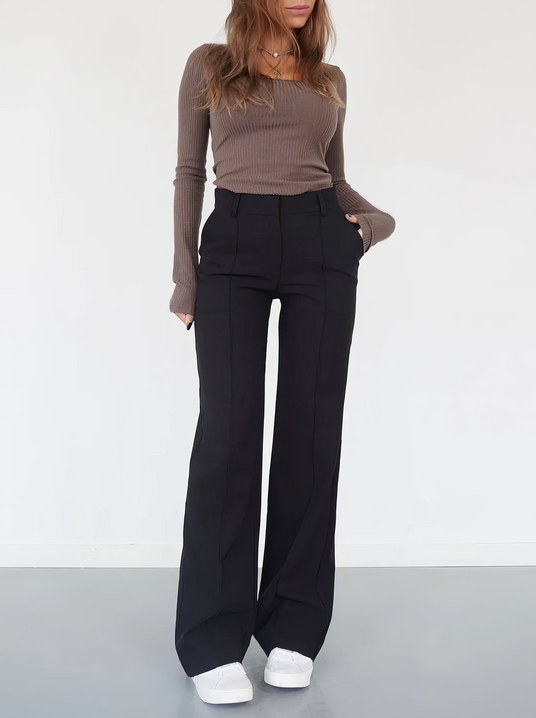 Stylish Wide Ladies Trousers – Aurelia