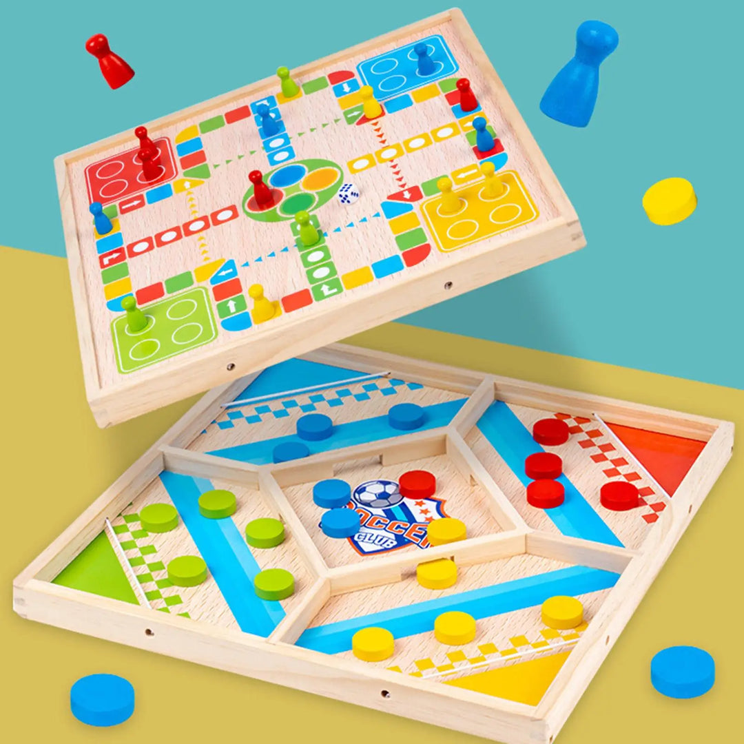 2-in-1 Educational Board Game - Double Fun Games-Nora Luxe