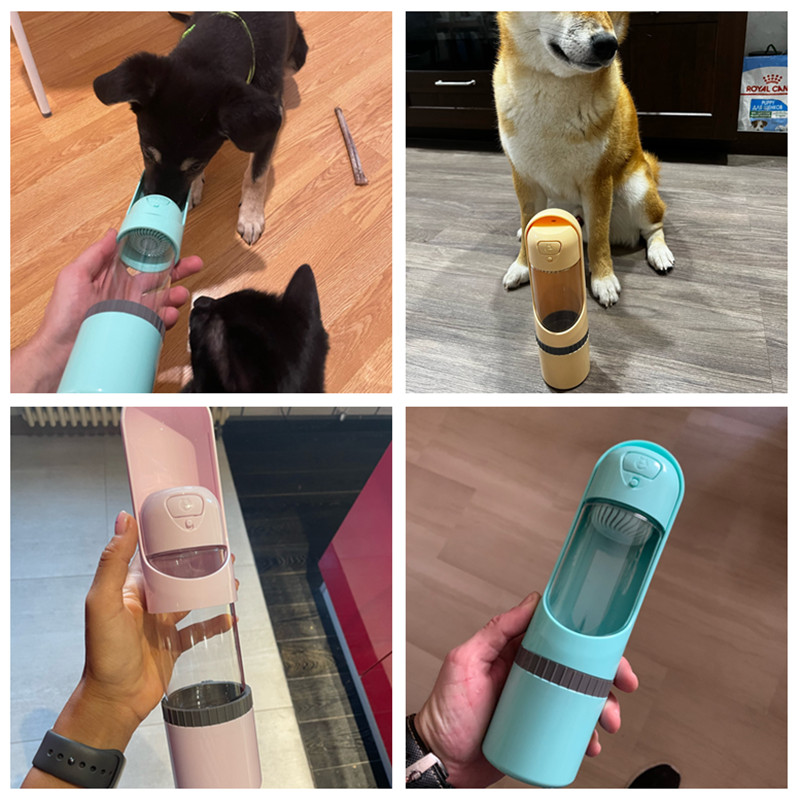 2-in-1 Feed and Water Bottle for On-the-Go - PawBuddy-Yellow-Nora Luxe