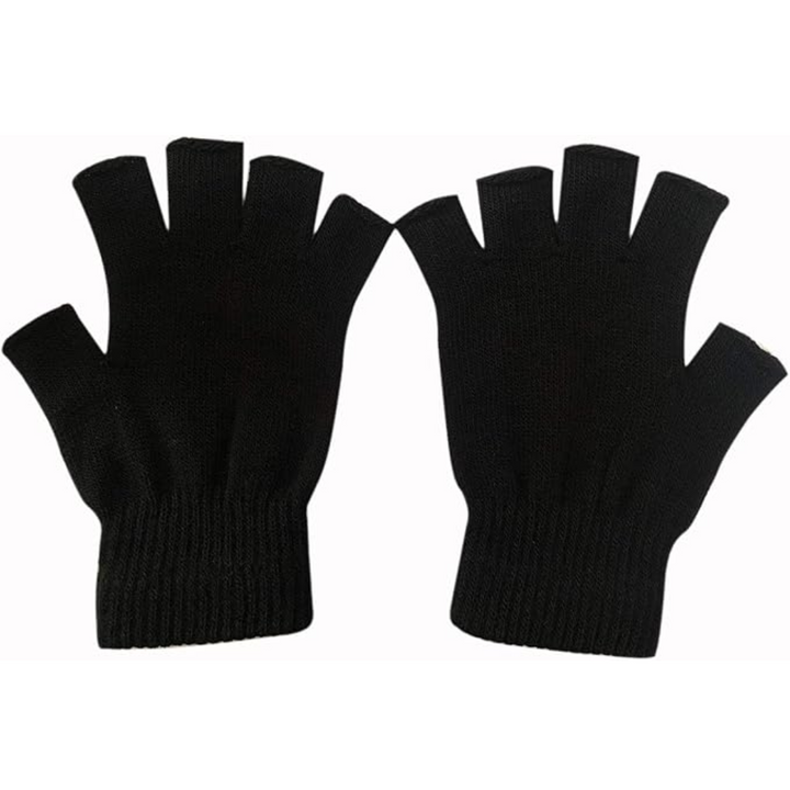 2-Pack Winter Knitted Fingerless Gloves - WarmFlex Set-Nora Luxe
