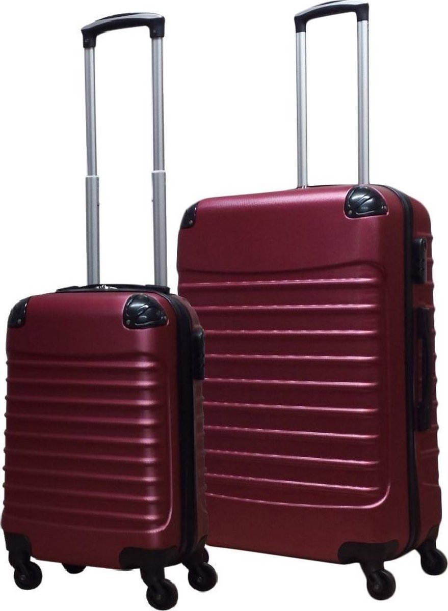 2-piece hard shell suitcase set - Capri Nero-Nora Luxe