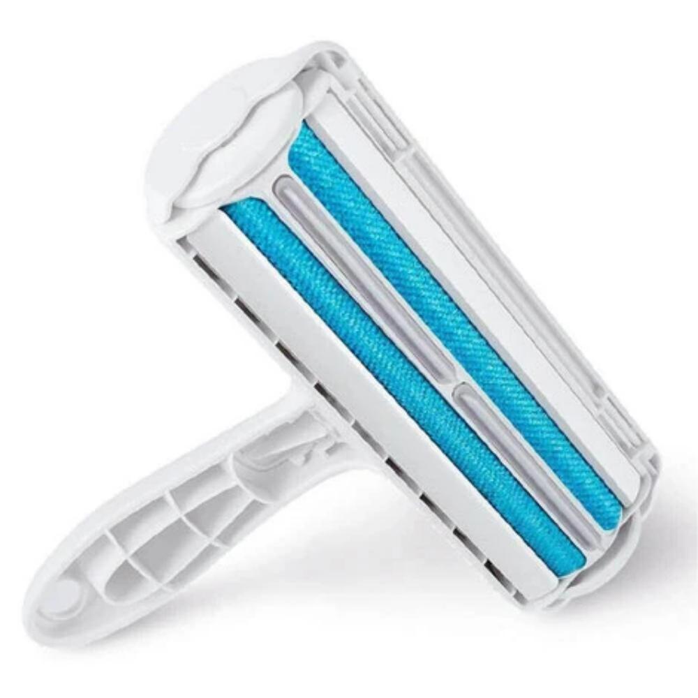 2-Way Pet Hair Remover with Microfiber Roller - FurSweep-Blue-Nora Luxe
