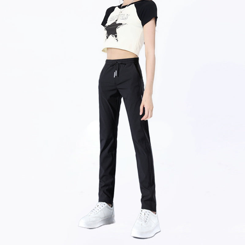 2025 New Models Unisex Quick-Dry Stretch Trousers-Black (Woman)-M-Nora Luxe