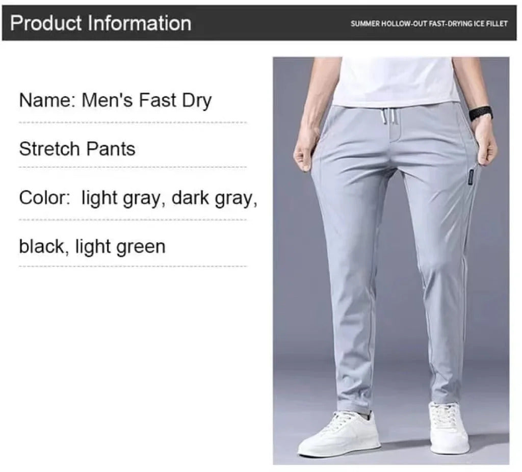 2025 New Models Unisex Quick-Dry Stretch Trousers-Dark grey (Man)-M-Nora Luxe