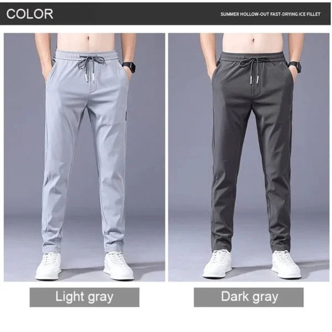 2025 New Models Unisex Quick-Dry Stretch Trousers-Dark grey (Man)-M-Nora Luxe