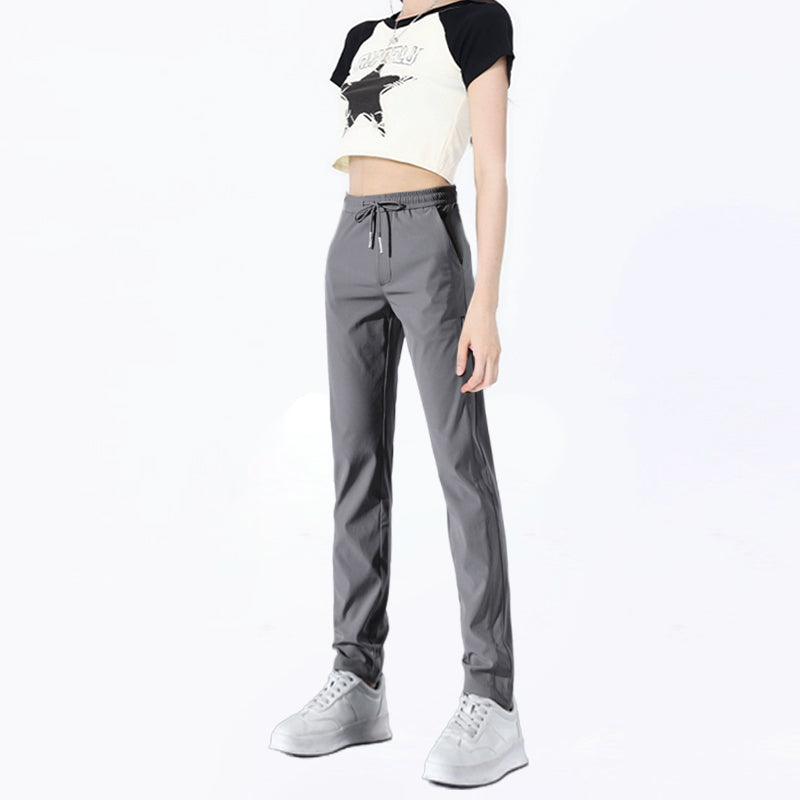 2025 New Models Unisex Quick-Dry Stretch Trousers-Dark grey (Woman)-M-Nora Luxe