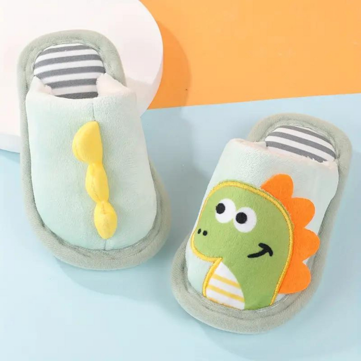 Kids Slippers with Dino Design – RoarySteps