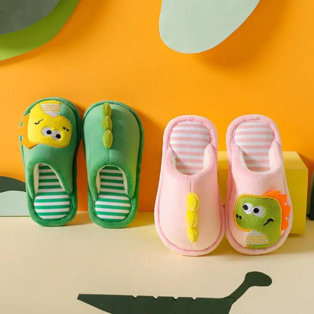 Kids Slippers with Dino Design – RoarySteps
