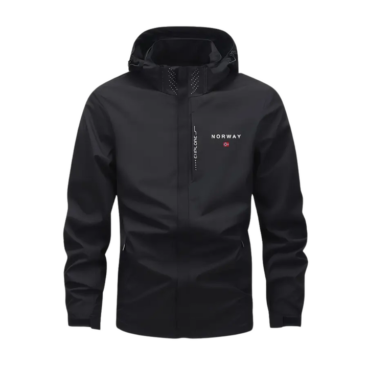 Men's outdoor jacket lightweight & breathable with removable hood – Elian