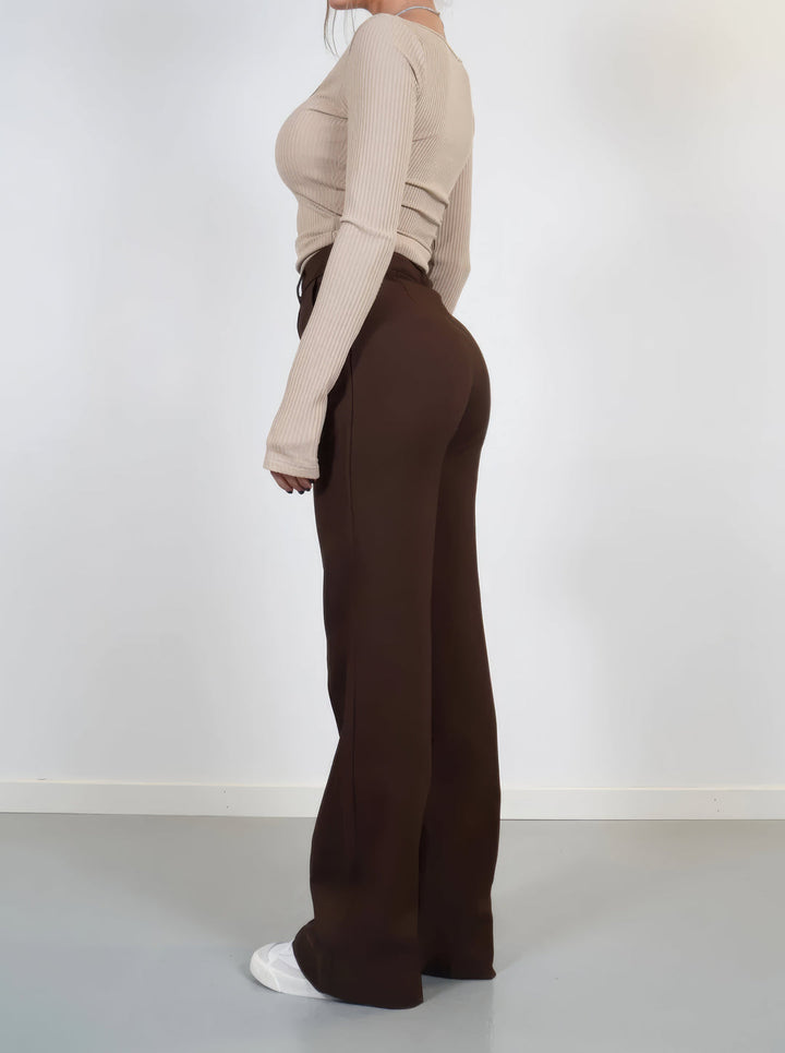 Stylish Wide Ladies Trousers – Aurelia