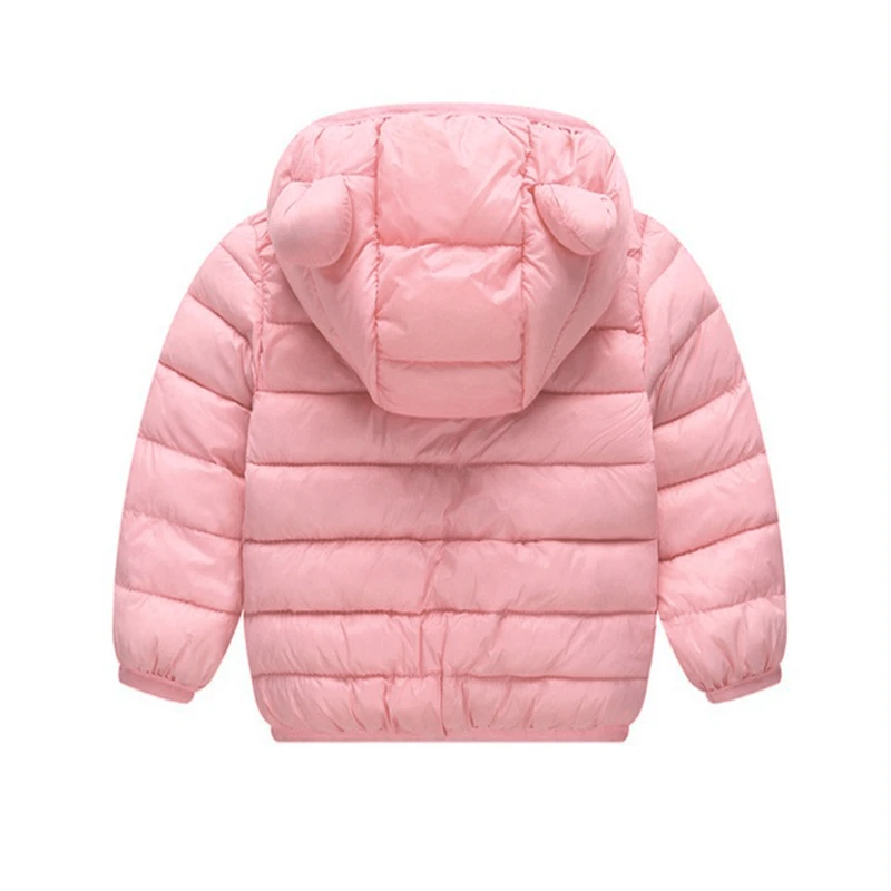 Children's waterproof rain jacket in a down style with cartoon design – Miro