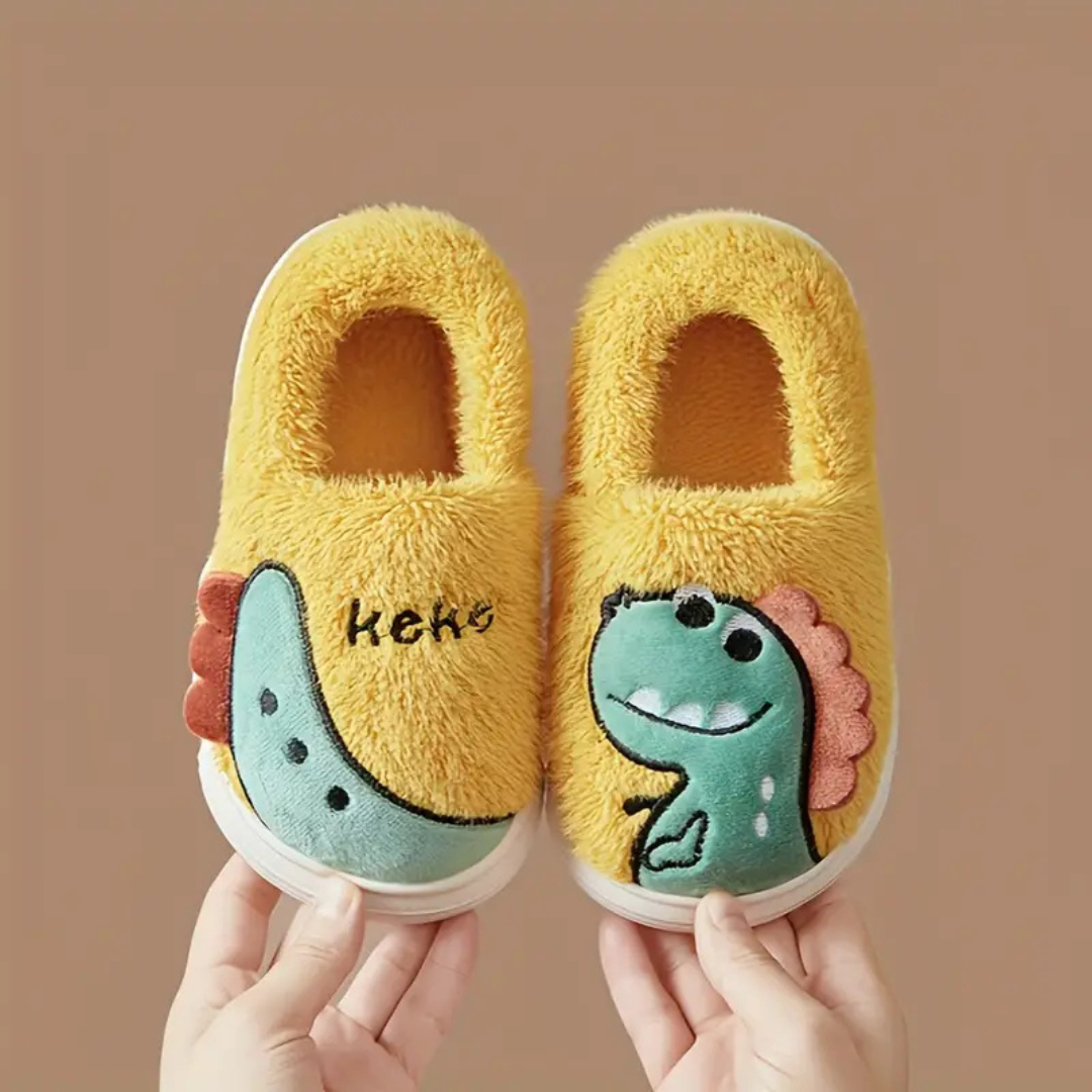 Kid's Slippers with Dino Design – DinoSteps