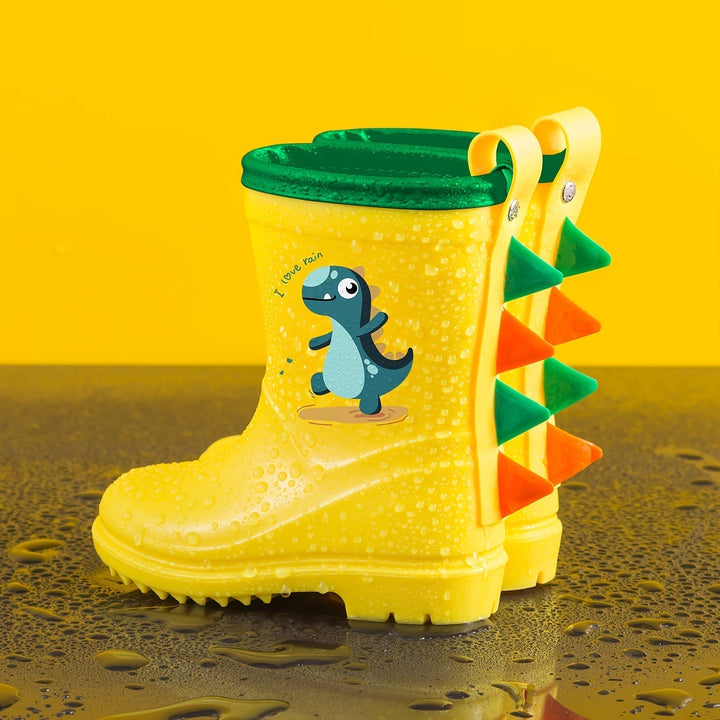 Colourful children's rubber boots with animal motifs - Leo