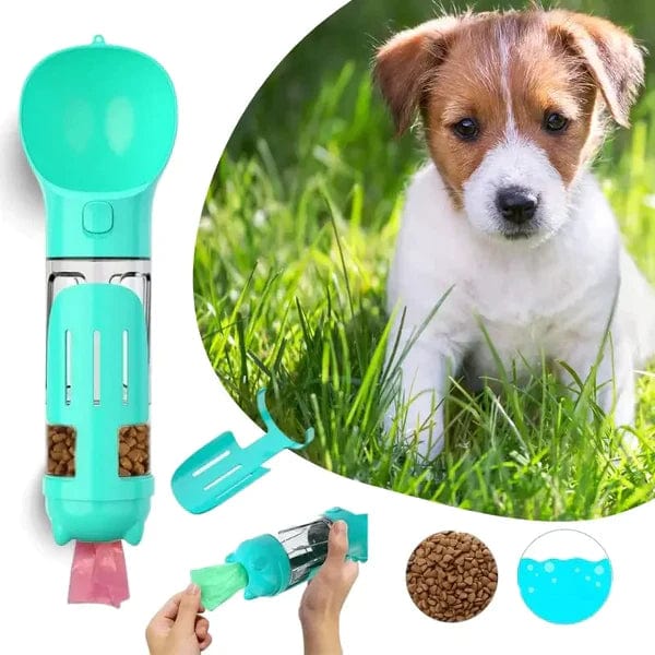 3-in-1 Dog Water Bottle - AdventureBuddy-Blue-10 fl oz-Nora Luxe