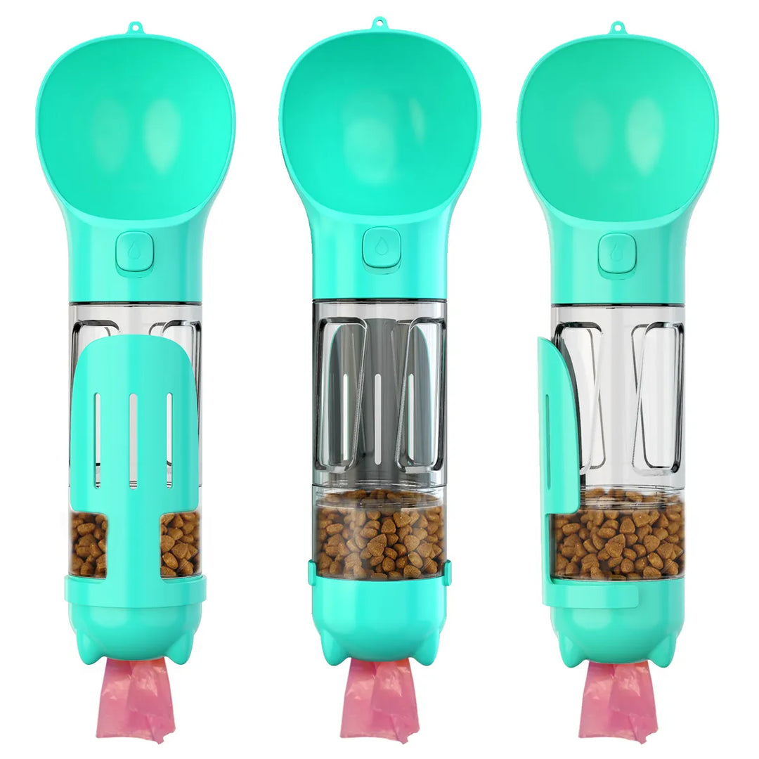 3-in-1 Dog Water Bottle - AdventureBuddy-Blue-10 fl oz-Nora Luxe