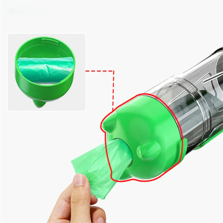 3-in-1 Portable Water Bottle for Pets - PawHydrate Pro-Pink-300ml-Nora Luxe