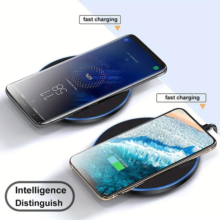 30W WIRELESS FAST CHARGER FOR IPHONE & OTHER DEVICES | INDUCTION CHARGING PAD-White without Cable-Nora Luxe