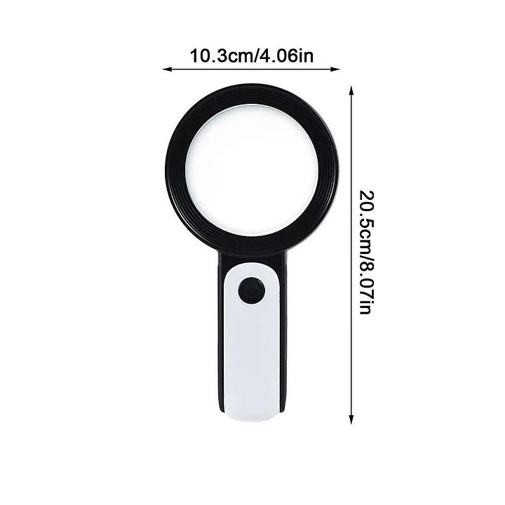 30x Handheld Magnifying Glass for Seniors - ZoomXpert-Nora Luxe