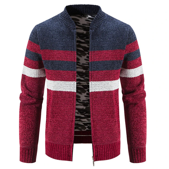 Men's Striped Autumn Cardigan – Tobias