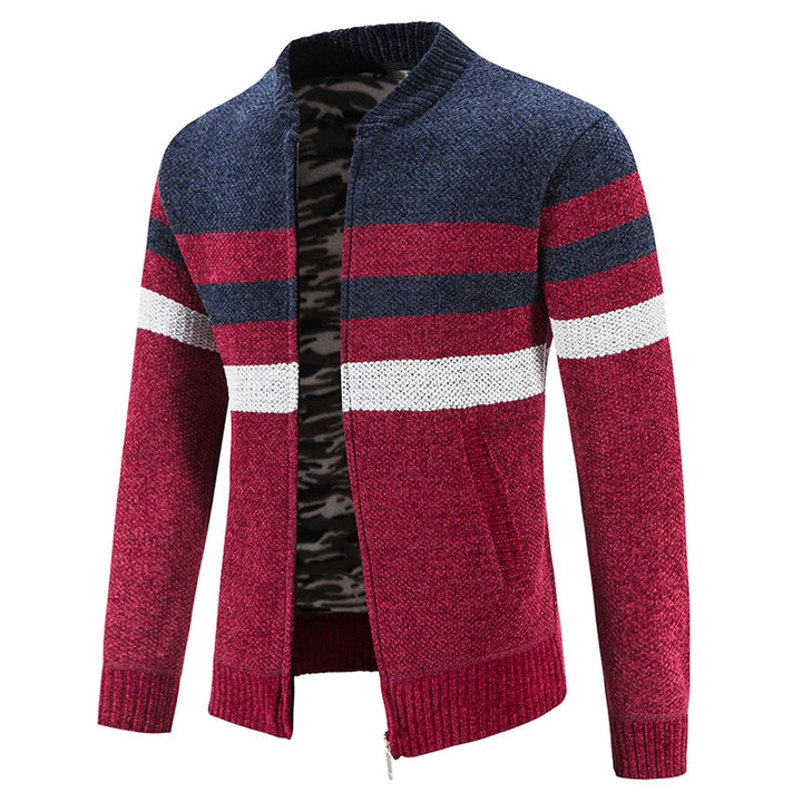 Men's Striped Autumn Cardigan – Tobias