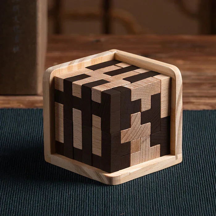3D Wooden Brain Teaser - PuzzleMaster-Nora Luxe