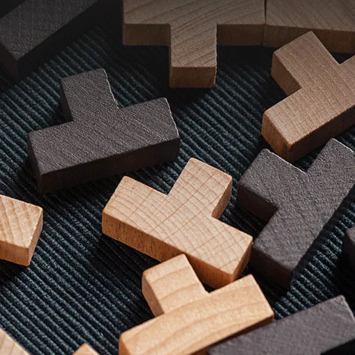 3D Wooden Brain Teaser - PuzzleMaster-Nora Luxe