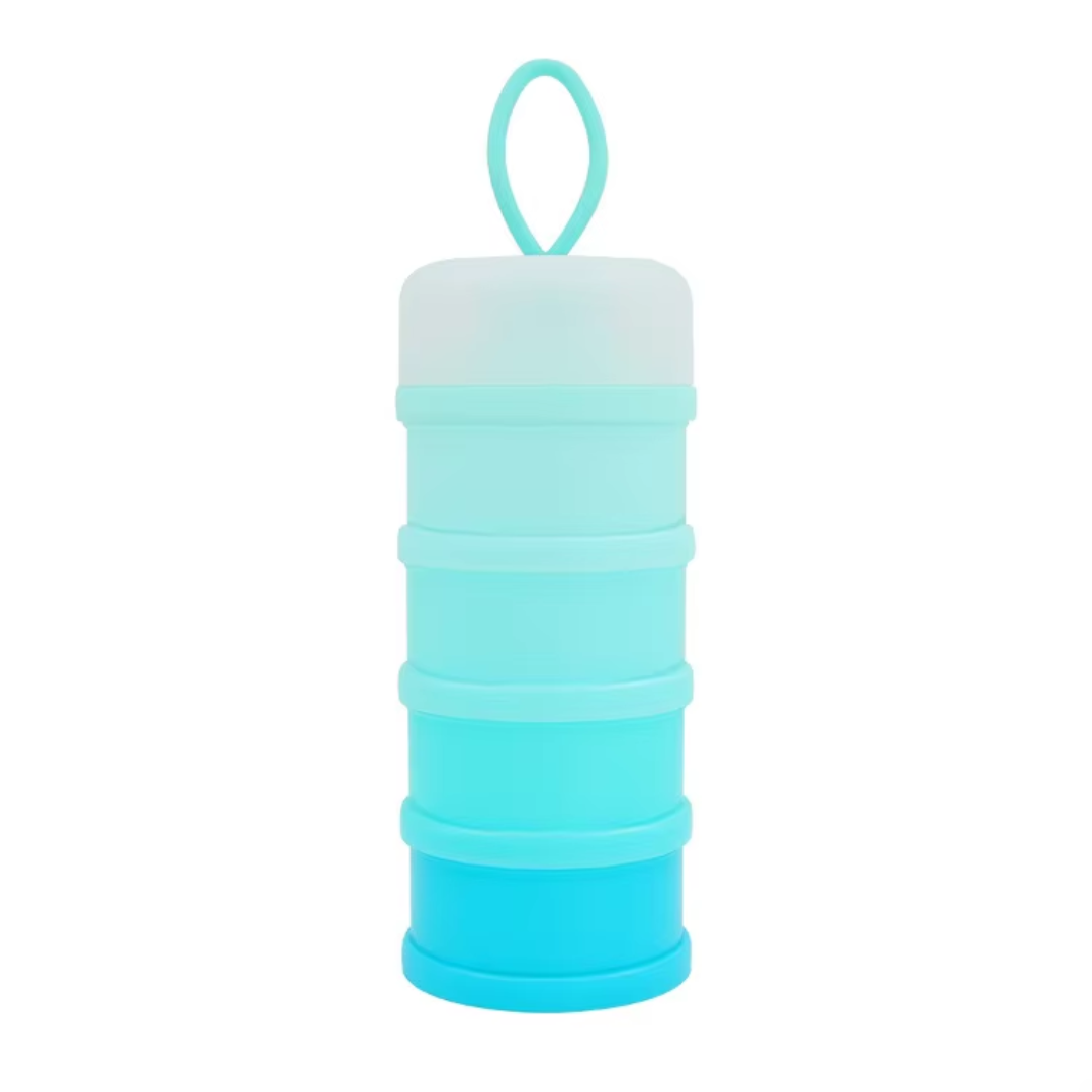 4-Compartment Stackable Portion Control Containers-Blue-Nora Luxe