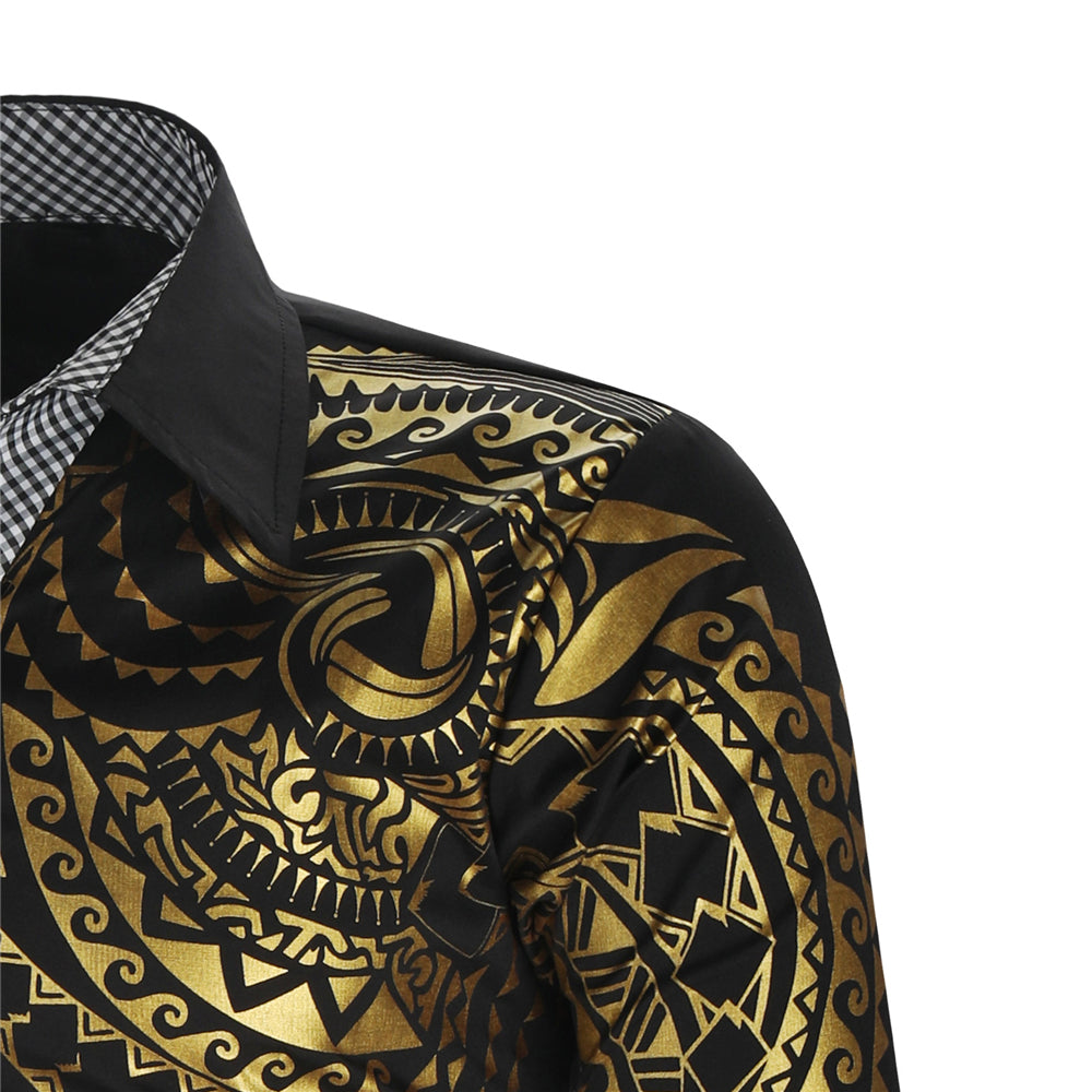 Men's shirt with golden details – Darius