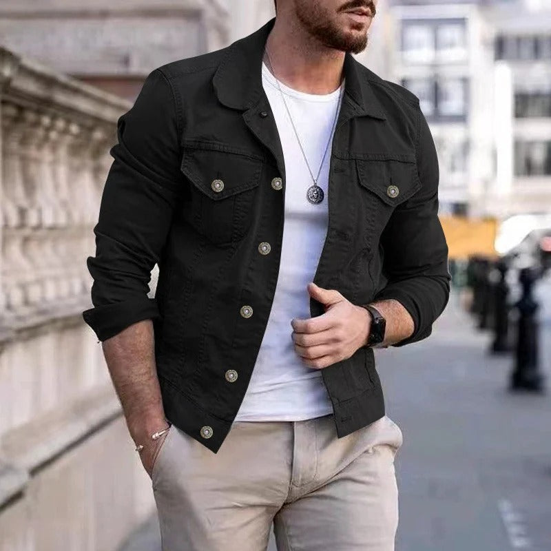 Men's Denim Jacket with Slim Fit – Milan