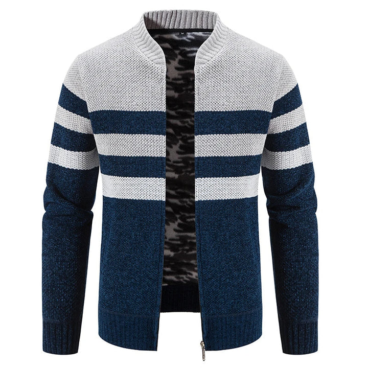 Men's Striped Autumn Cardigan – Tobias