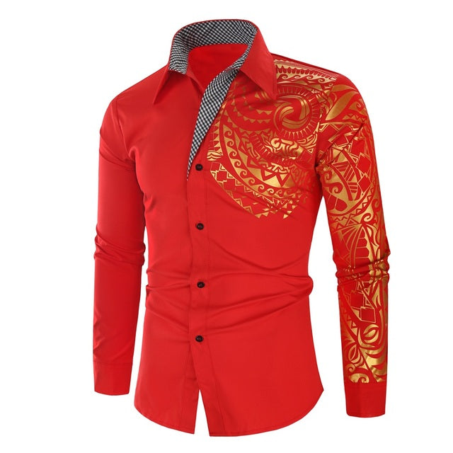 Men's shirt with golden details – Darius