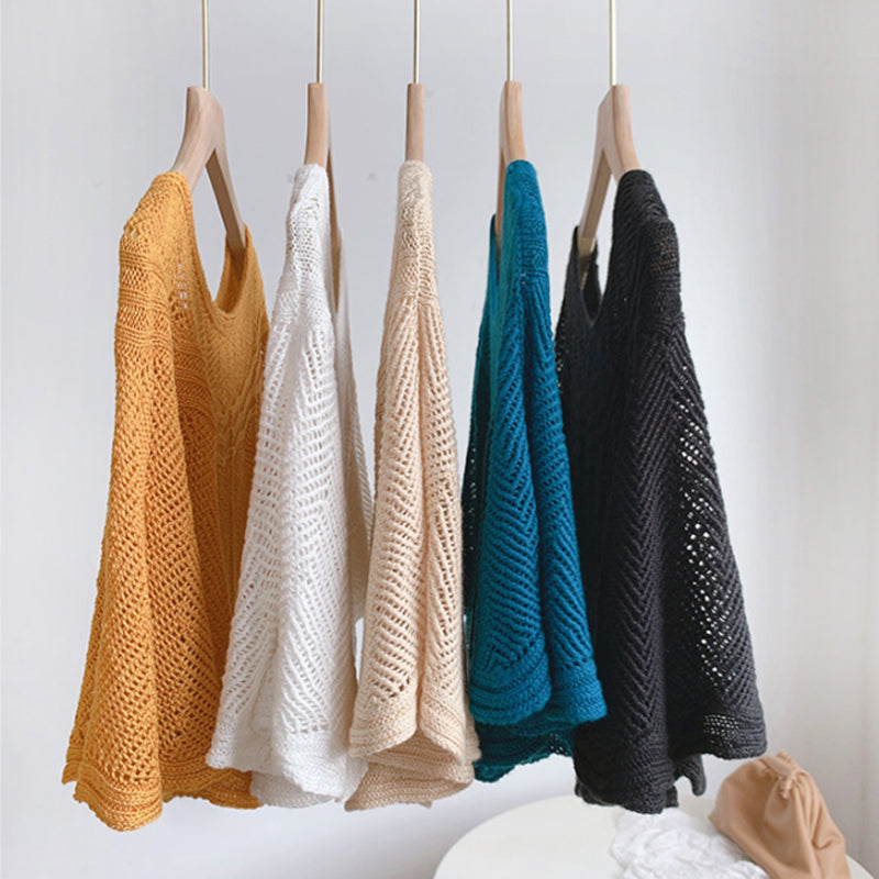 Ladies' Ice Silk Scarf with Knit & UV Protection - Amira