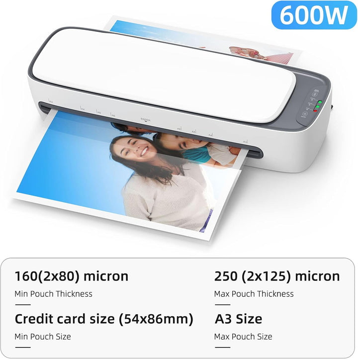 A3 Desktop Laminator Set with Hot & Cold Modes and 6-in-1 Functions – Lexaro