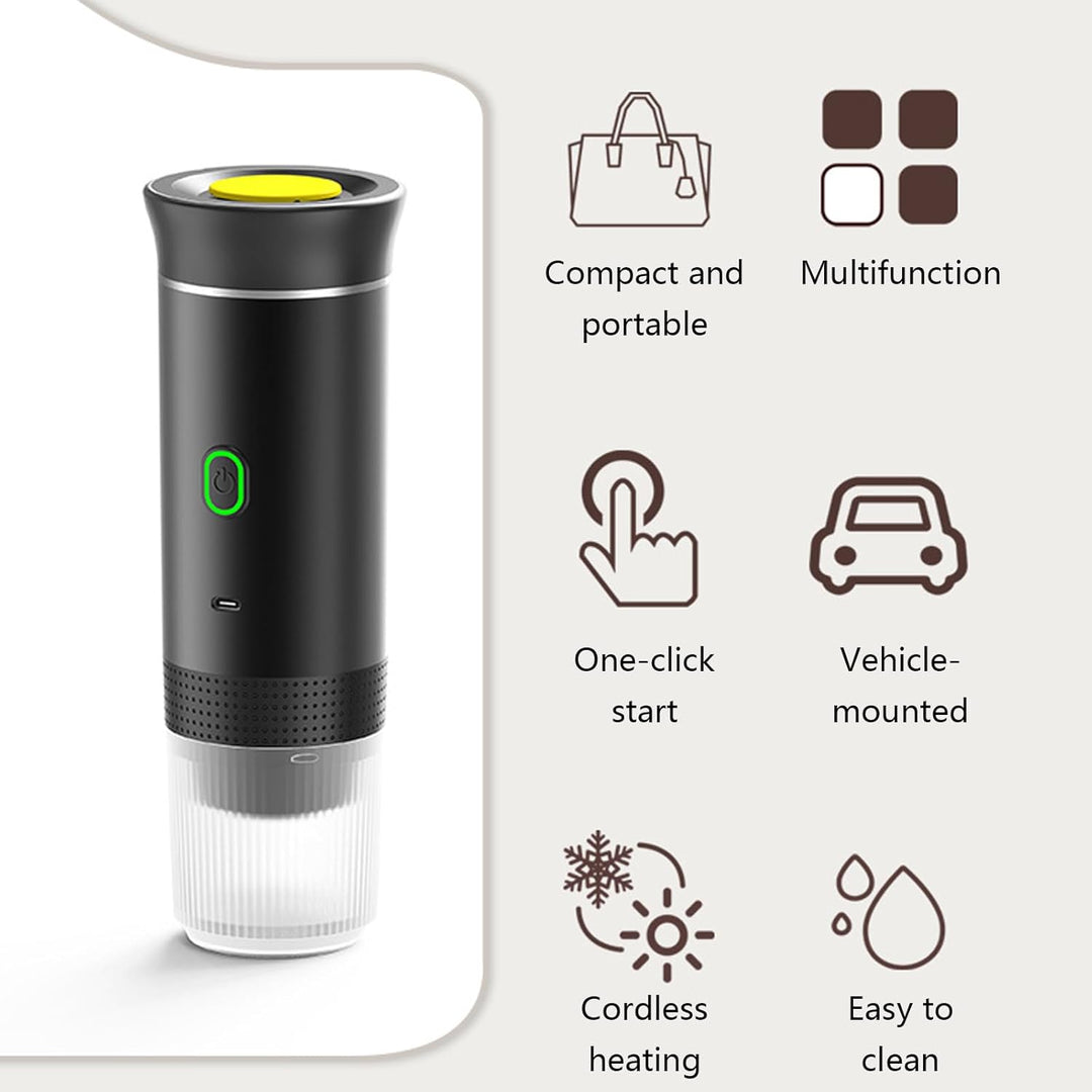 Portable 3-in-1 Espresso Coffee Maker with Rechargeable Battery – Raverno