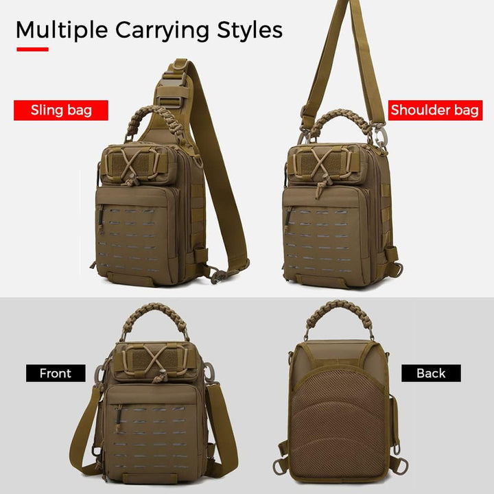 Fishing Sling Bag with Multi-Pocket Tackle Storage – Arvion