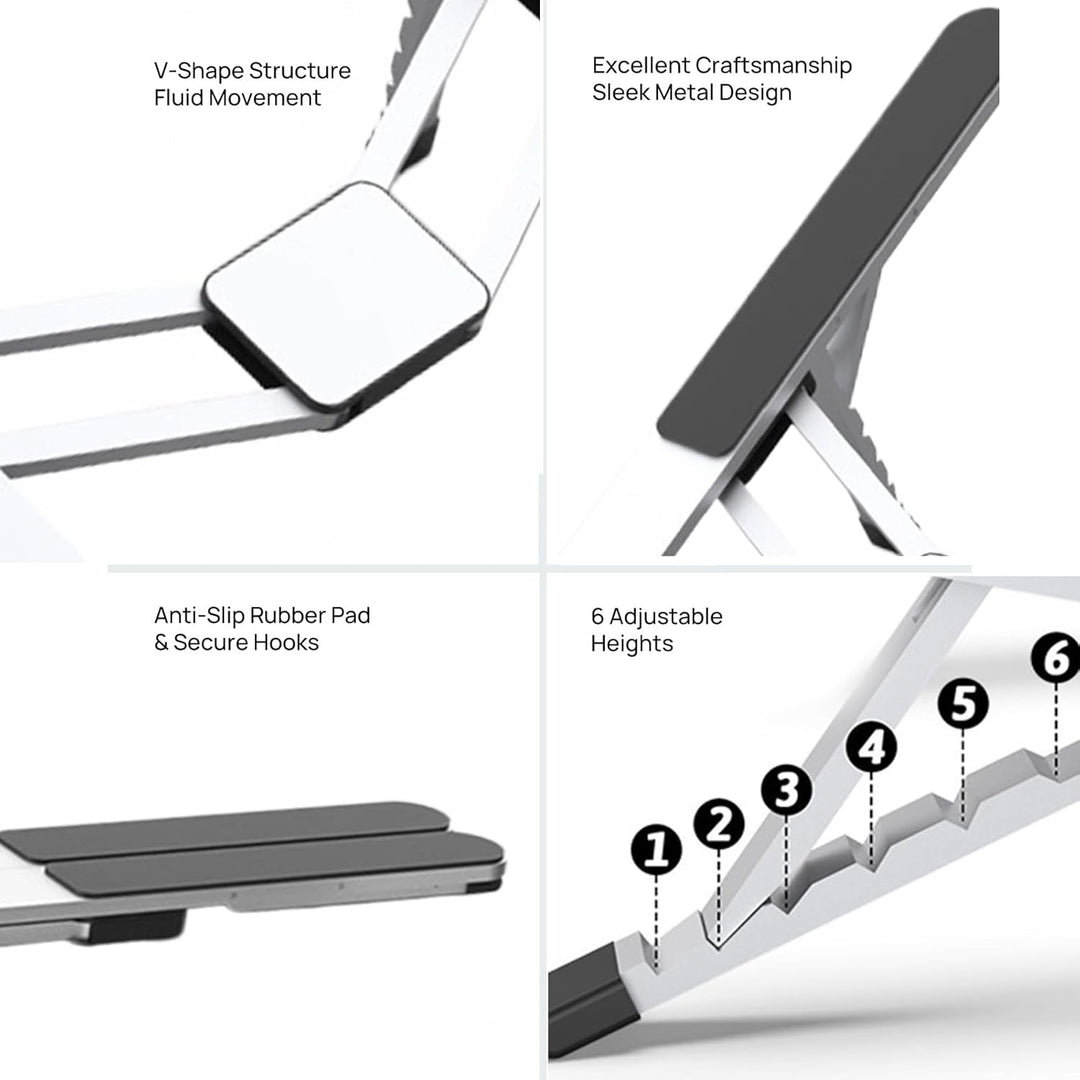 Adjustable Laptop Stand – Foldable Cooling Notebook Mount for Office & Travel – Orvane