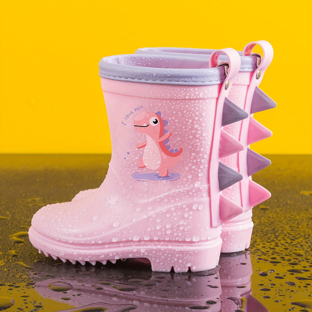 Colourful children's rubber boots with animal motifs - Leo