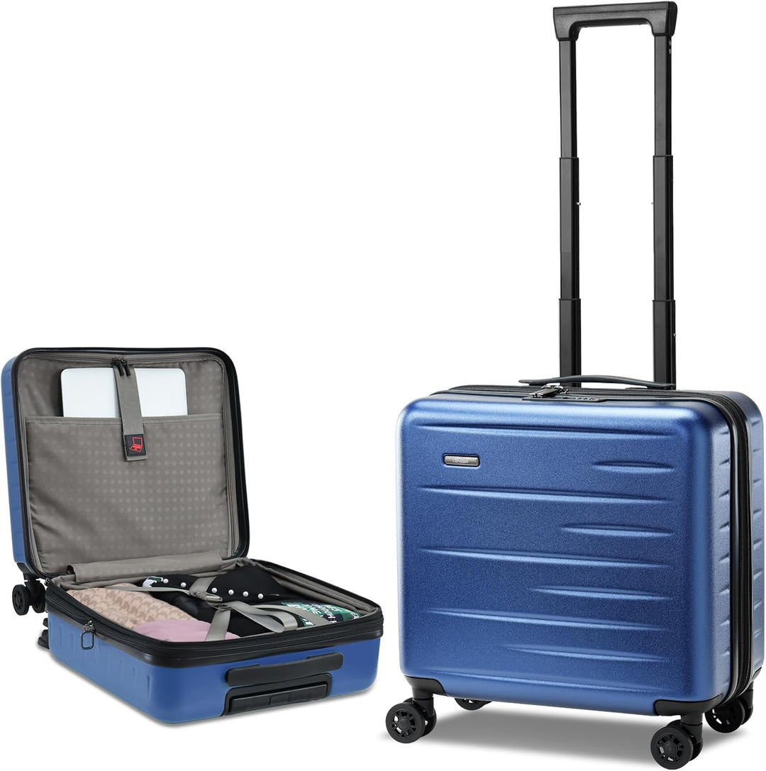 Expandable Hard Shell Carry-On with Front Pocket & TSA Lock