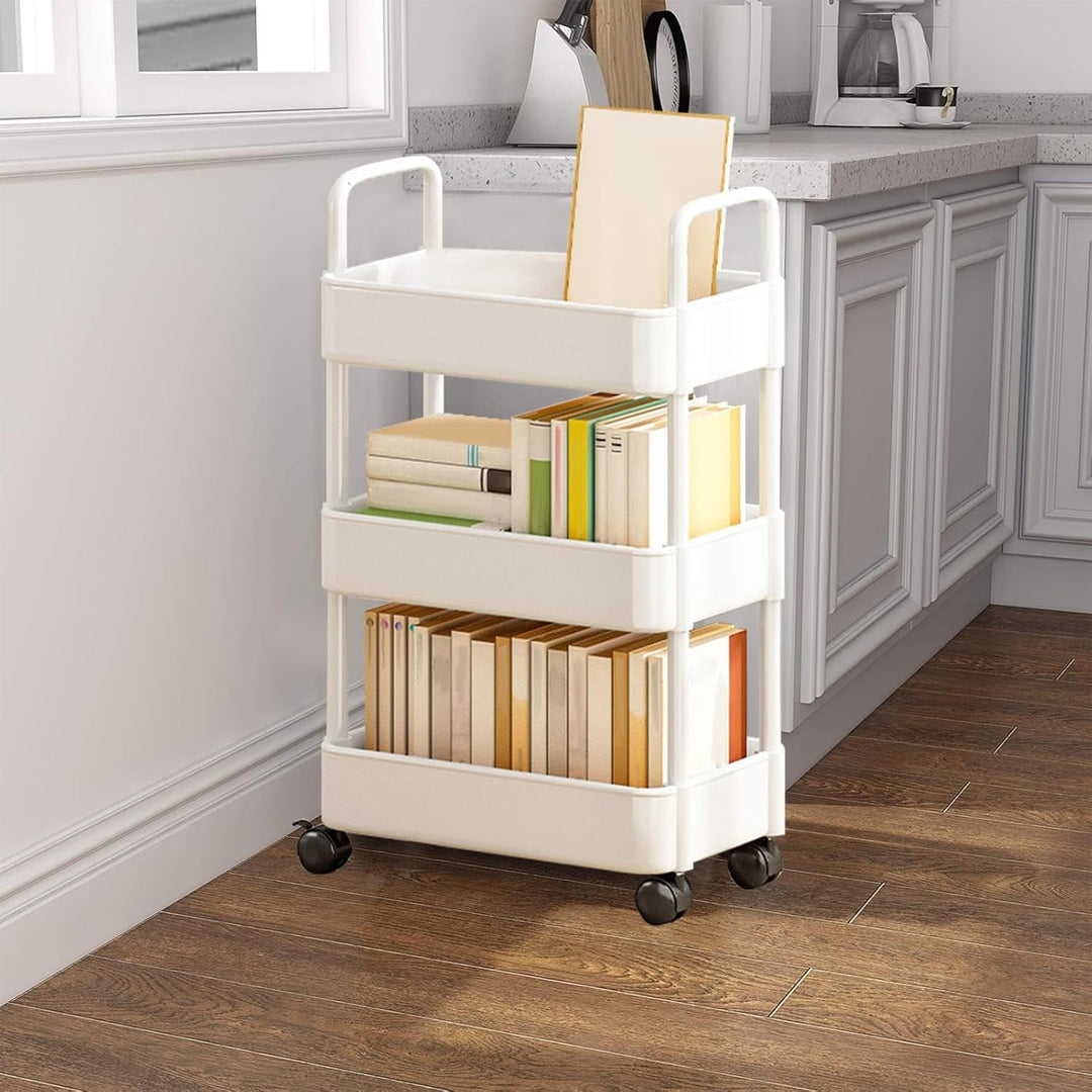 Rolling Utility Cart with Wheels & Handle – Veyora