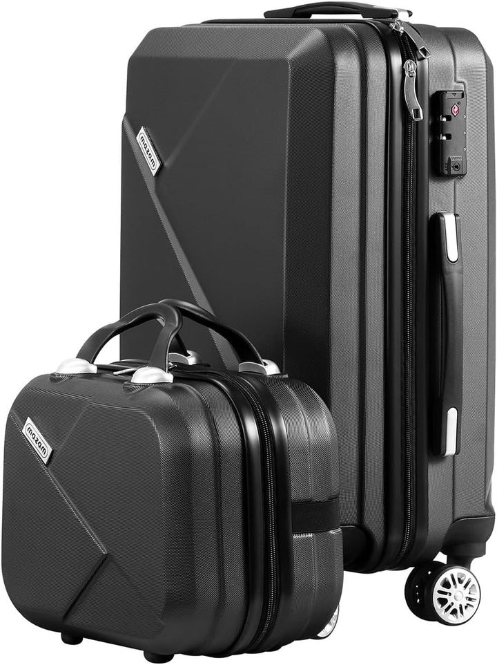 2-Piece ABS Hard Shell Luggage Set with TSA Lock & 360° Spinner Wheels