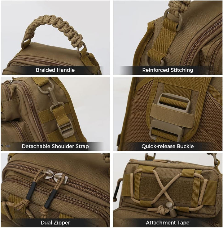Fishing Sling Bag with Multi-Pocket Tackle Storage – Arvion