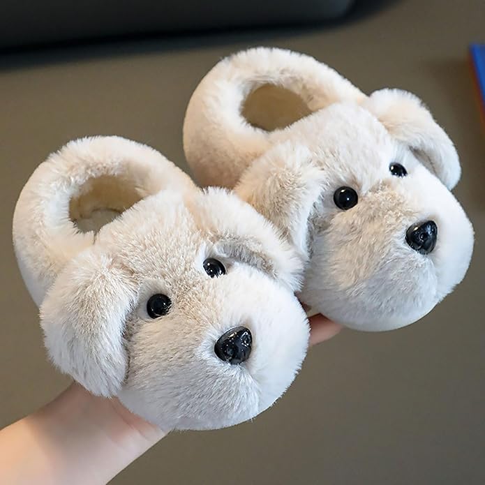 Kids' Slippers with Puppy Design – PuppyPaws