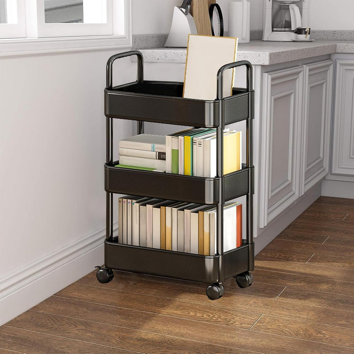Rolling Utility Cart with Wheels & Handle – Veyora